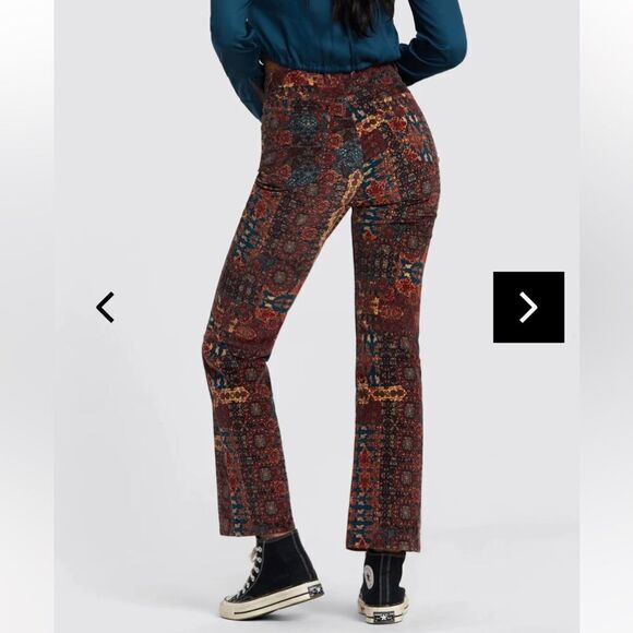 NWT RVCA Retro High Waisted Wide Leg Cords - Picture 4 of 16